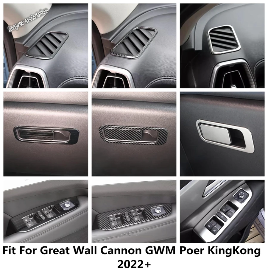 

Glove Box / Window Lift / Dashboard Air AC Vents Cover For Great Wall Cannon GWM Poer KingKong 2022 2023 Accessories Interior