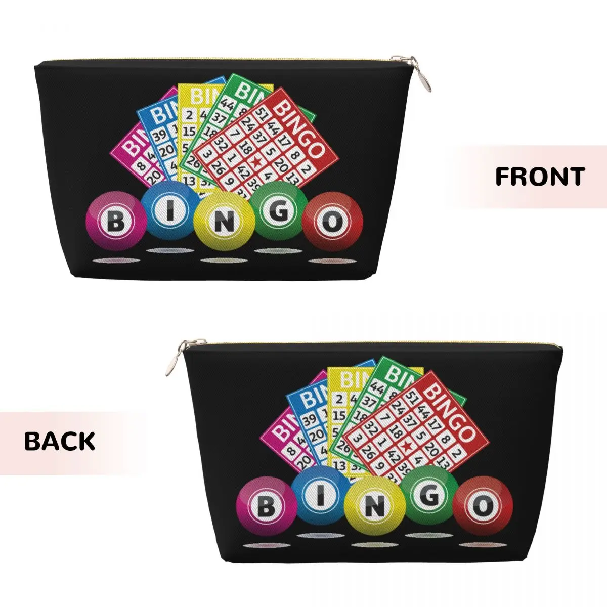 Custom Hot Game Bingo Toiletry Bag for Women Cosmetic Makeup Organizer Ladies Beauty Storage Dopp Kit Case