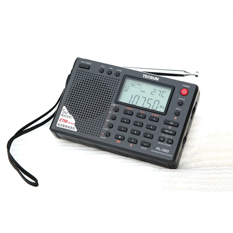 AN-03L 전문 SW 밴드 외부 안테나가 포함된 Tecsun PL-380 라디오 DSP Fm Am 스테레오 월드 밴드 수신기 VS Tecsun PL-310ET