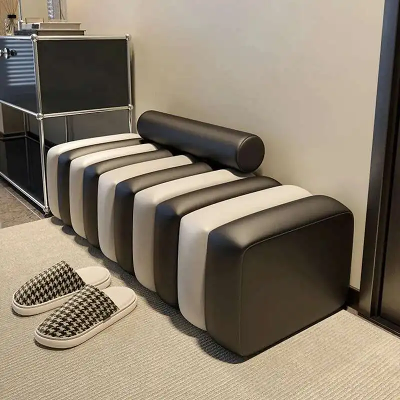 Modern porch Shoe Changing Stools Home Bench Nordic Living Room Furniture Light Luxury fabric Ottomans Clothing Store Sofa Stool