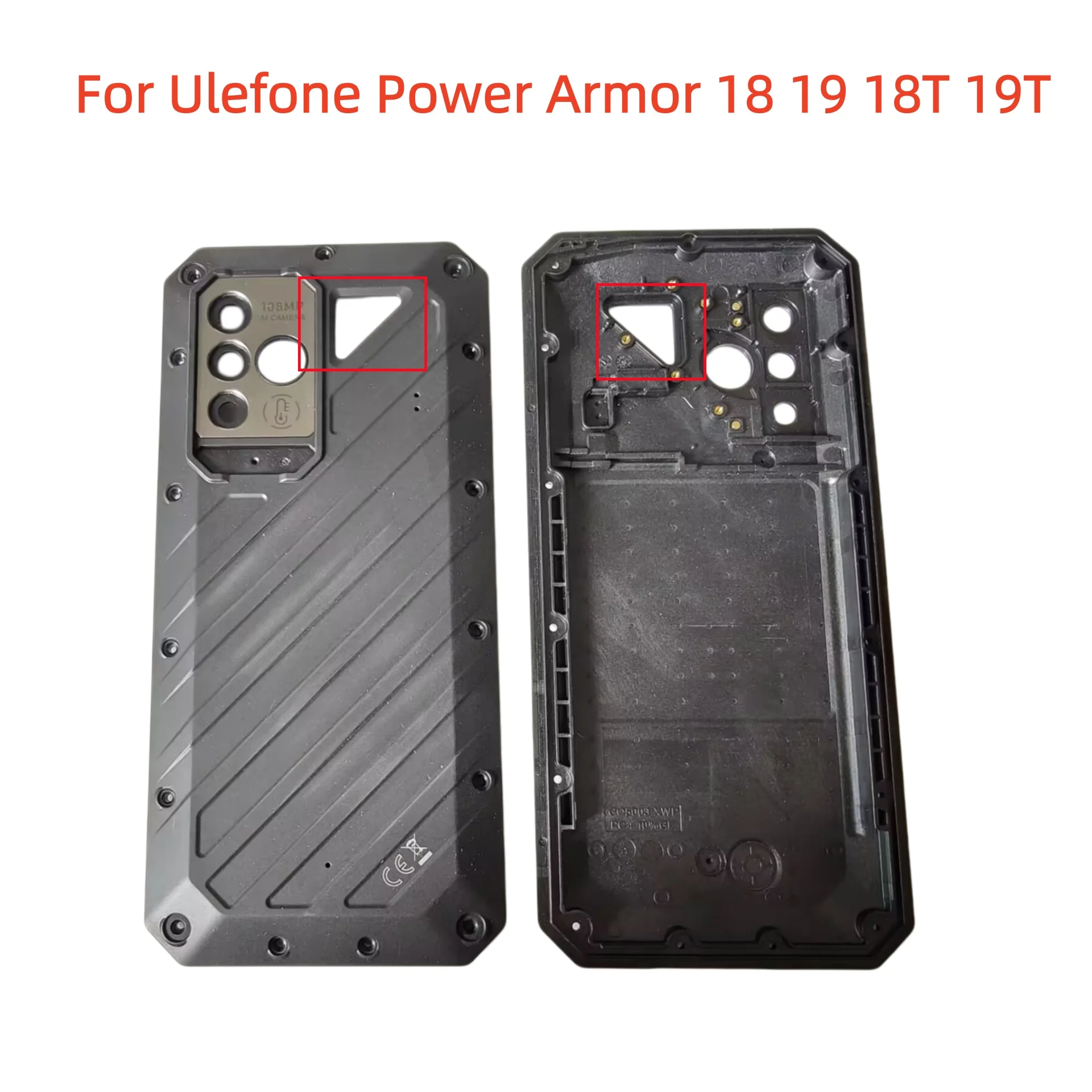 New For Ulefone Power Armor 18 19 18T 19T Mobile Phone Mobile Phone Back Battery Case With Flash Housings Door Replacement