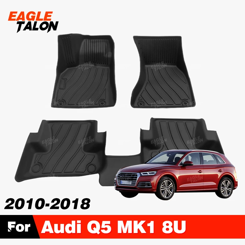 Custom TPE Car Floor Mat For Audi Q5 MK1 8U 2010-2018 17 16 15 14 13 12 11 Carpet Cover Interior Protector Accessories Parts