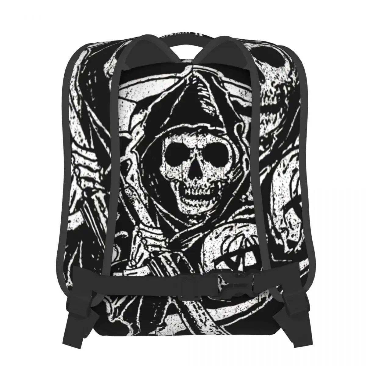 Skull plecaki synowie anarchii TV na co dziń z nadrukiem Student School Bag kobiety męskie torby podróżne mała torba na laptopa