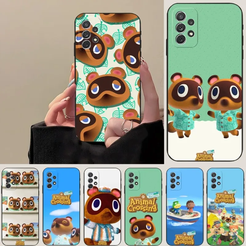 Animal Crossing New Horizons Phone Case Funda For Samsung S23 S22 S21 S30 S20 S9 S10 S8 S7 S6 Pro Plus Edge Ultra Fe Coque