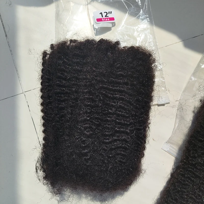 10-18 بوصة 4C الأفرو غريب مجعد الشعر الكروشيه البشري 30 جرام/50 جرام المنغولية ريمي شعر مستعار بشري Loc إصلاح التقلبات/الضفائر