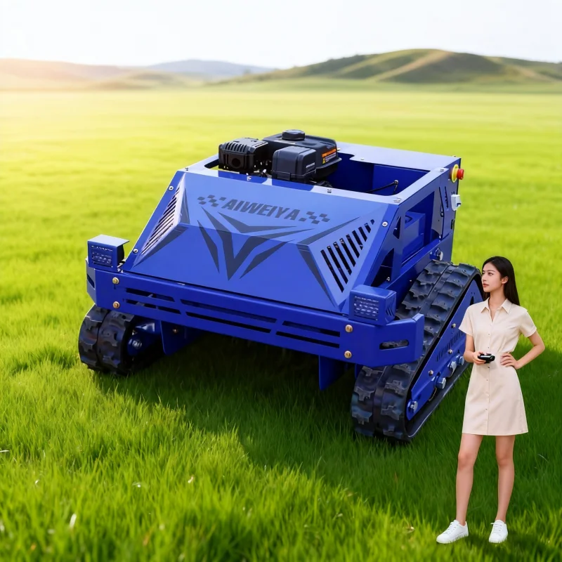 

Customized 550MM Remote Control Tracked Mower - Upgraded Version Efficient Lawn Mowing Machine for Pasture Care