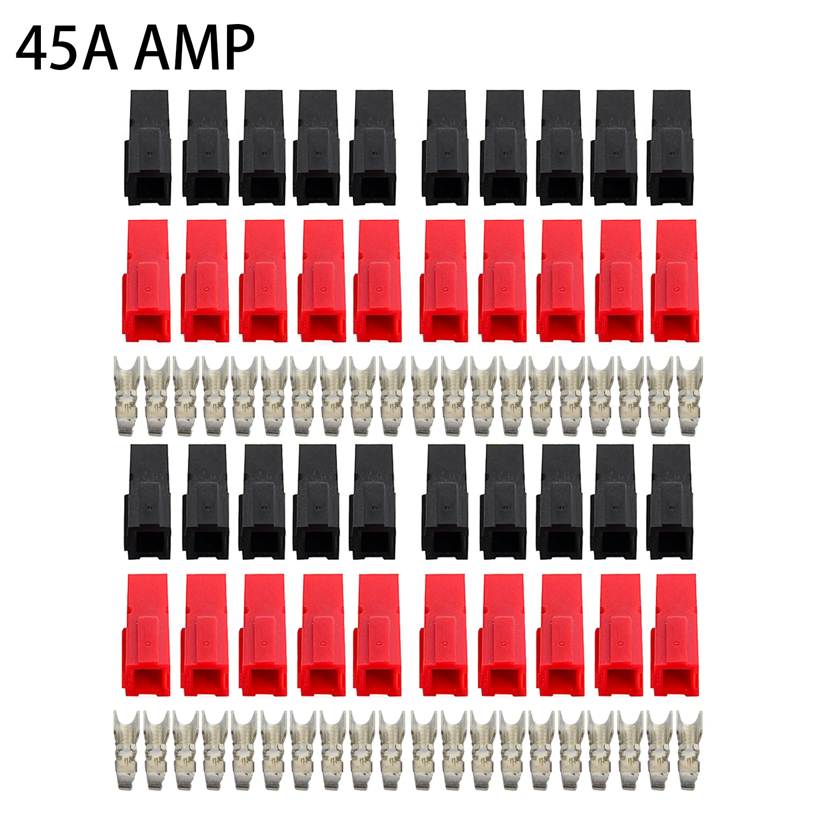 5/10/20/50/100 Pairs 30A/45A AMP 600V Power Marine Connector Pole For Anderson Powerpole Interlocking Plug Terminals
