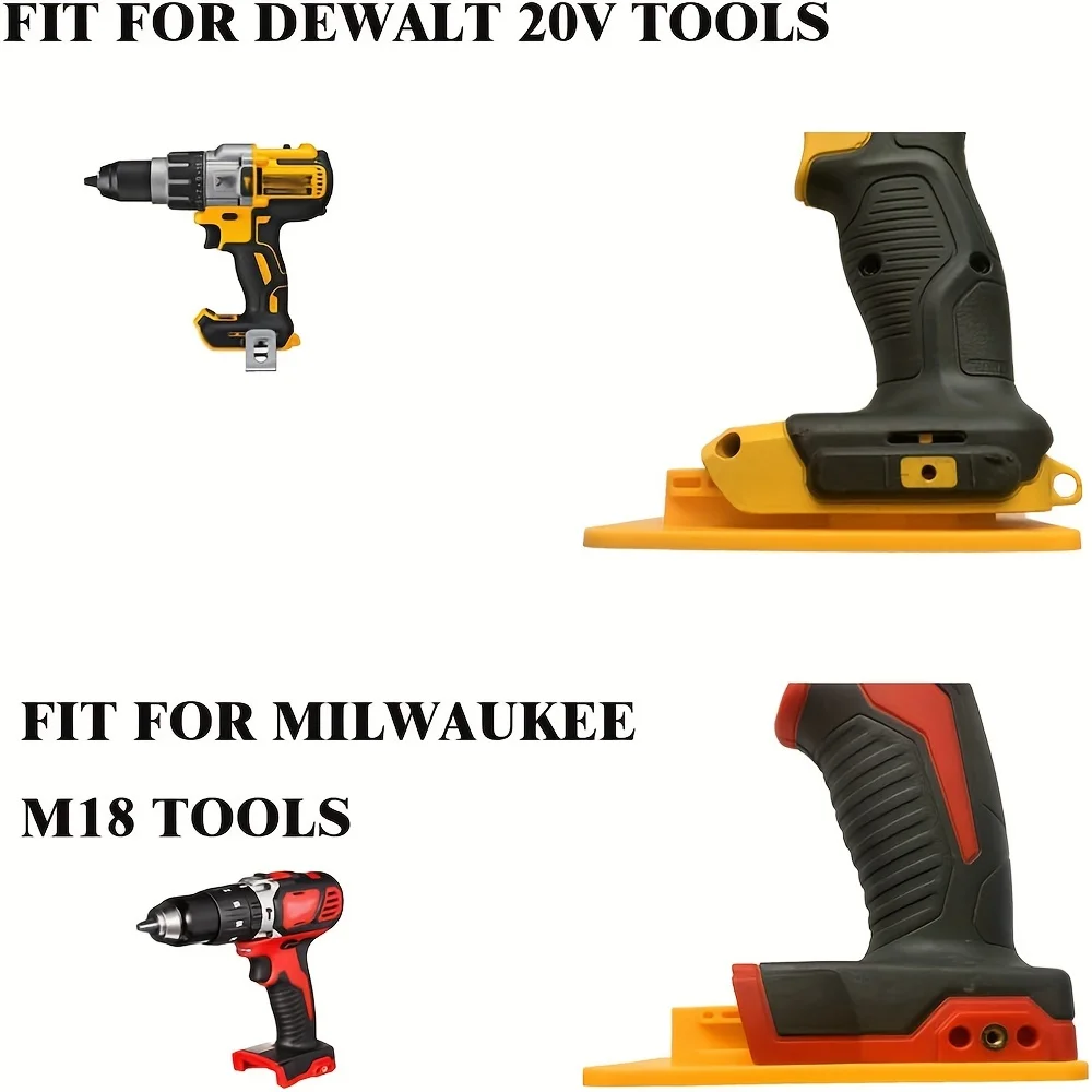 NEW 5Pcs Tool Holder Dock Wall Mount Storage Rack For Dewalt 14.4V/18V/20V For Milwaukee 18V Fixing Devices Drill Tools Holder