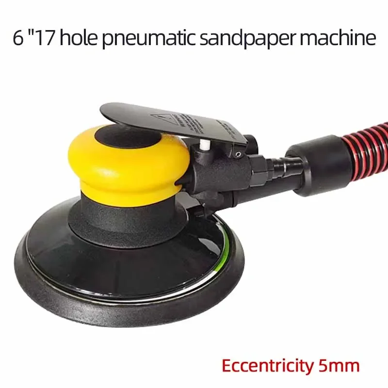 Pneumatic Sander 6 Inch 150mm Dry Grinding Head  Dry Machine Self-vacuuming Sandpaper  Car Putty Ash Abrasive Tools