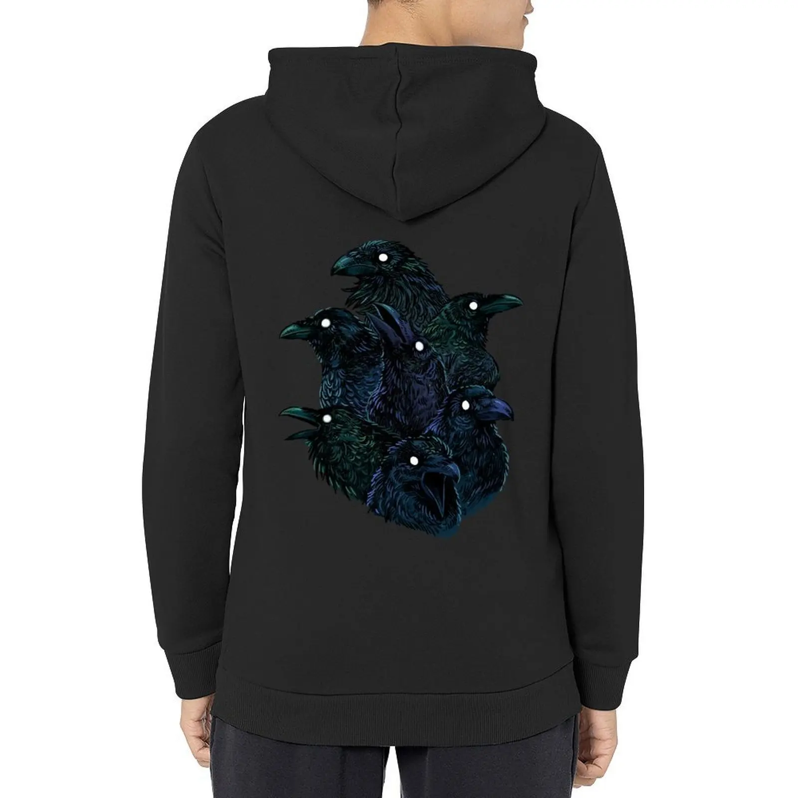 

Raven pattern Hoodie anime clothing autumn jacket men hooded shirt autumn new products tracksuits