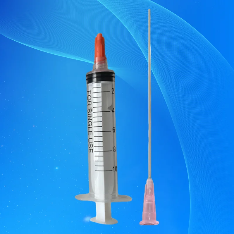 Free Shipping Non Sterilized 5Pcs 10cm Tube Length 18G Blunt Needle Tip 100mm With 10cc/ml Plastic Syringe & Stopper