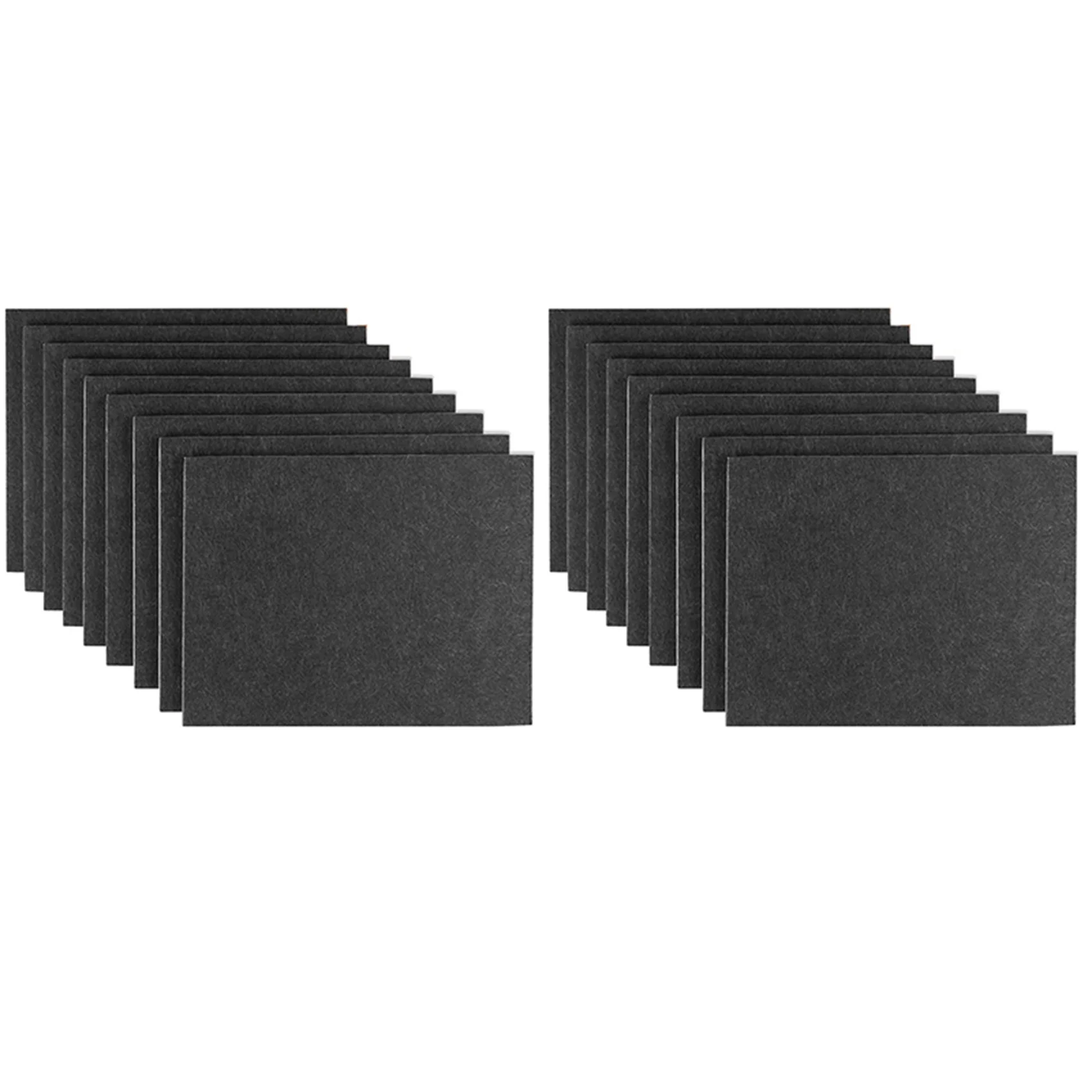A04G-18 Pieces 8 Inch X 6 Inch X 1/5 Inch Furniture Felt Pads Self Adhesive, Cuttable Felt Chair Pads, Anti Scratch Floor
