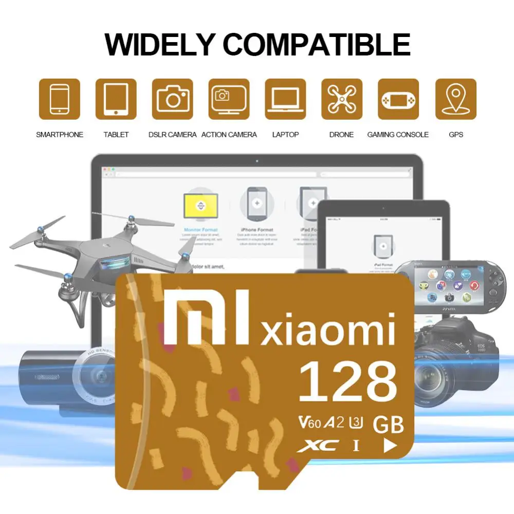 Scheda di memoria Xiaomi mijia originale 2TB 1TB 512GB 256GB Class10 Mini TF Card SD Card per telefoni cellulari dispositivi per auto computer droni