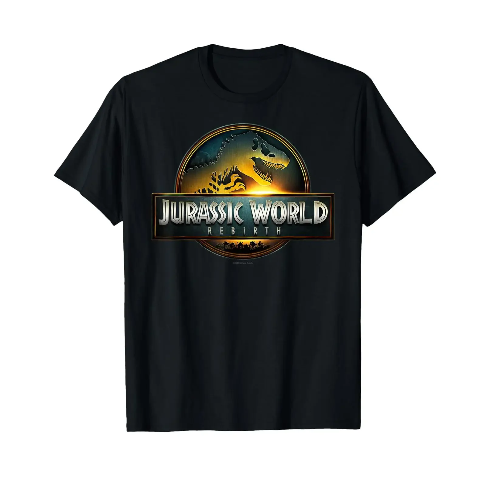 Jurassic World Rebirth Movie Logo T Shirt vintage Washed graphic Casual Soft Stretched streetwear Versatile Comfortable Stylish
