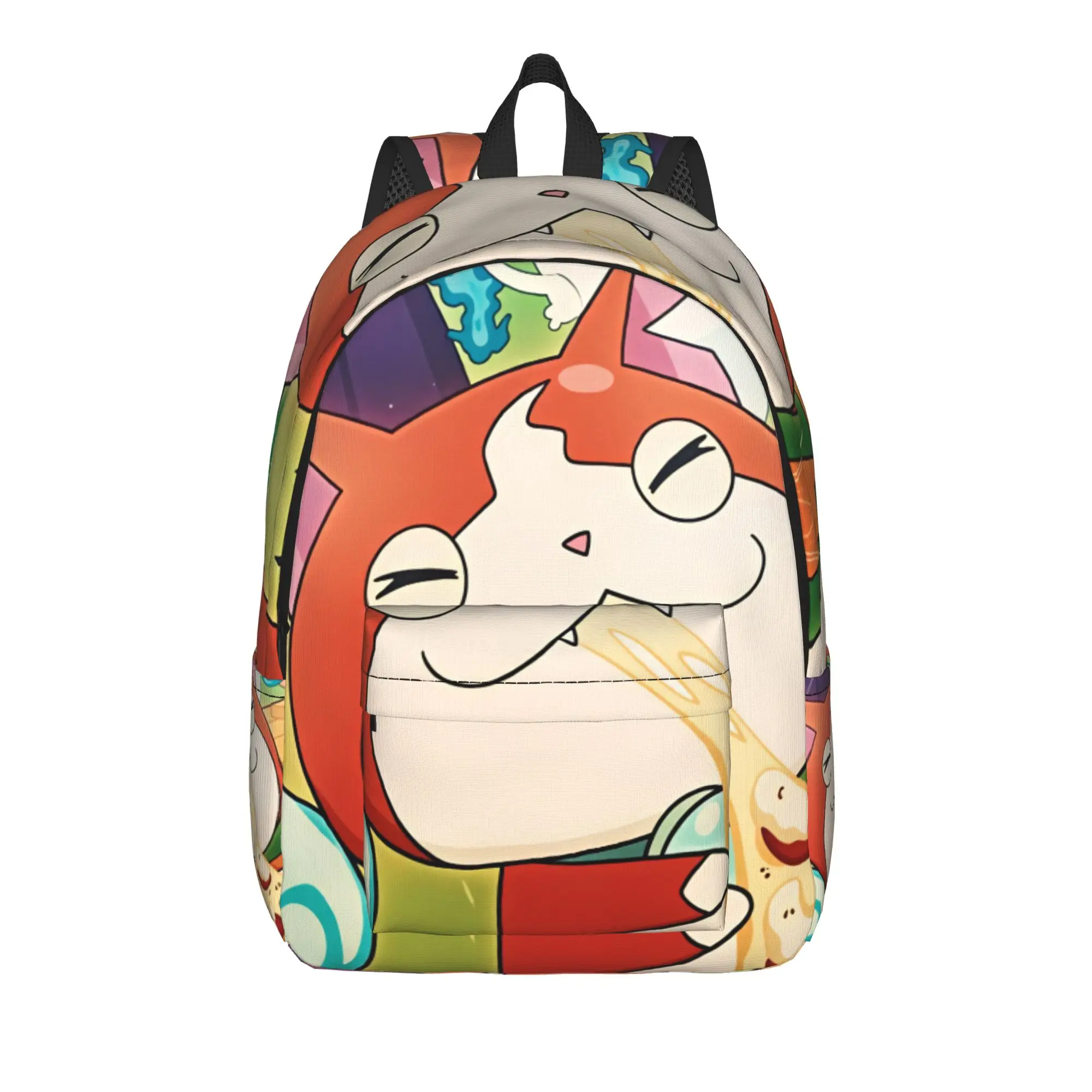 Yokai Watchs  Backpack  Streetwear Backpacks Girl Cycling Print School Bags Colorful Rucksack