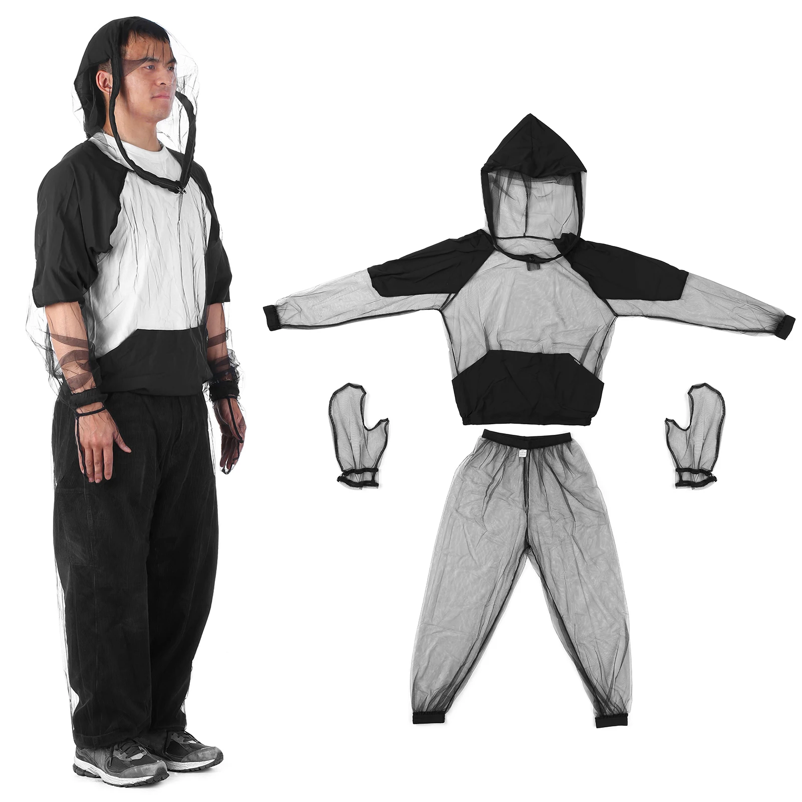 سترة Lixada قابلة للتنفس مع غطاء محرك السيارة