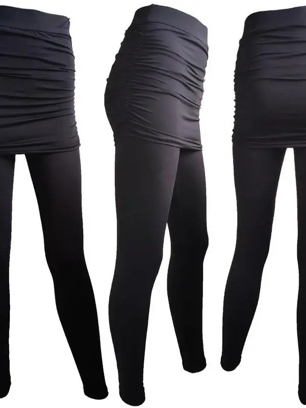 

Юбка, леггинсы, облегающие боковые плиссированные брюки, длинные брюки, модные женские весенние брюки с высокой талией