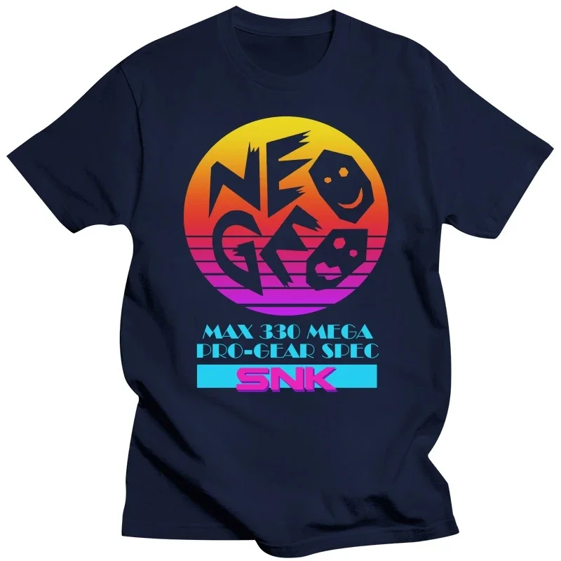 Neo Geo SNK Men T Shirts Awesome Tee Shirt Classic Short Sleeve Crew Neck T-Shirt Pure Cotton Gift Idea Tops