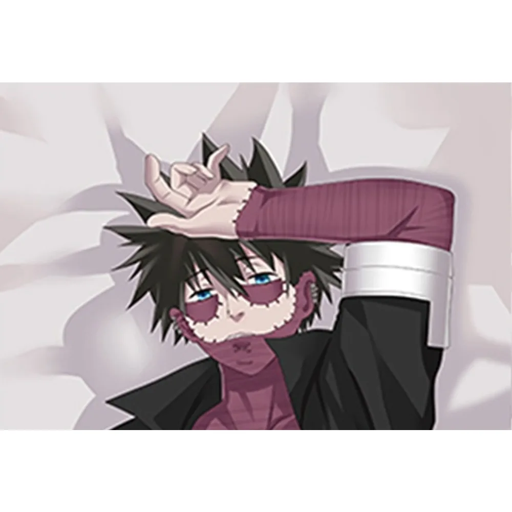 Dabi Male Anime Character Long‑size Pillow Shell High Definition Art Print Night Slumber Cushion Outer Cover