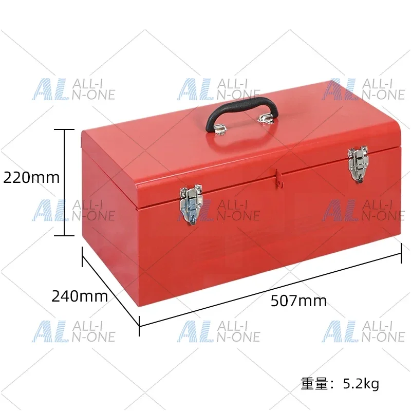 Multi-Functional Hardware Toolbox, Large-Capacity Storage Case Industrial-Grade Electrician's Portable Car Toolbox