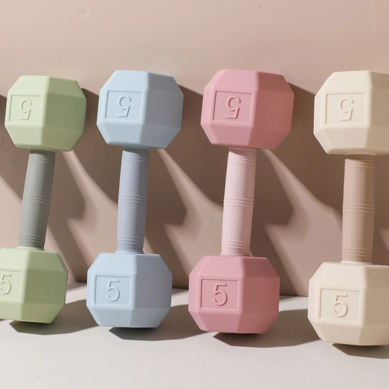 Juguete sonajero con mancuernas de dibujos animados para dentición de silicona para bebés, juguetes cognitivos sensoriales para mover la campana musical, juguetes para cuna de bebé, regalos para bebé