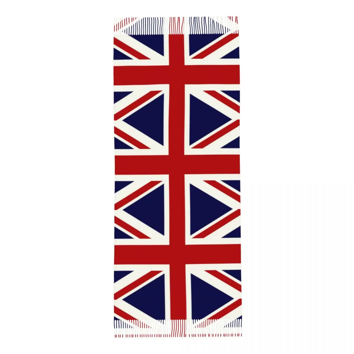 Union Jack Flag Of The UK Scarf Wrap Women Long Winter Warm Tassel Shawl Unisex Scarves