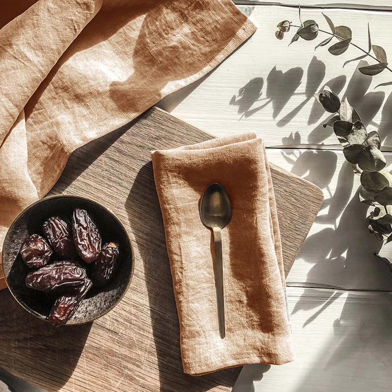 4 STUKS 100% Linnen Servetten, - Linen Napkin Set recensie en prijs