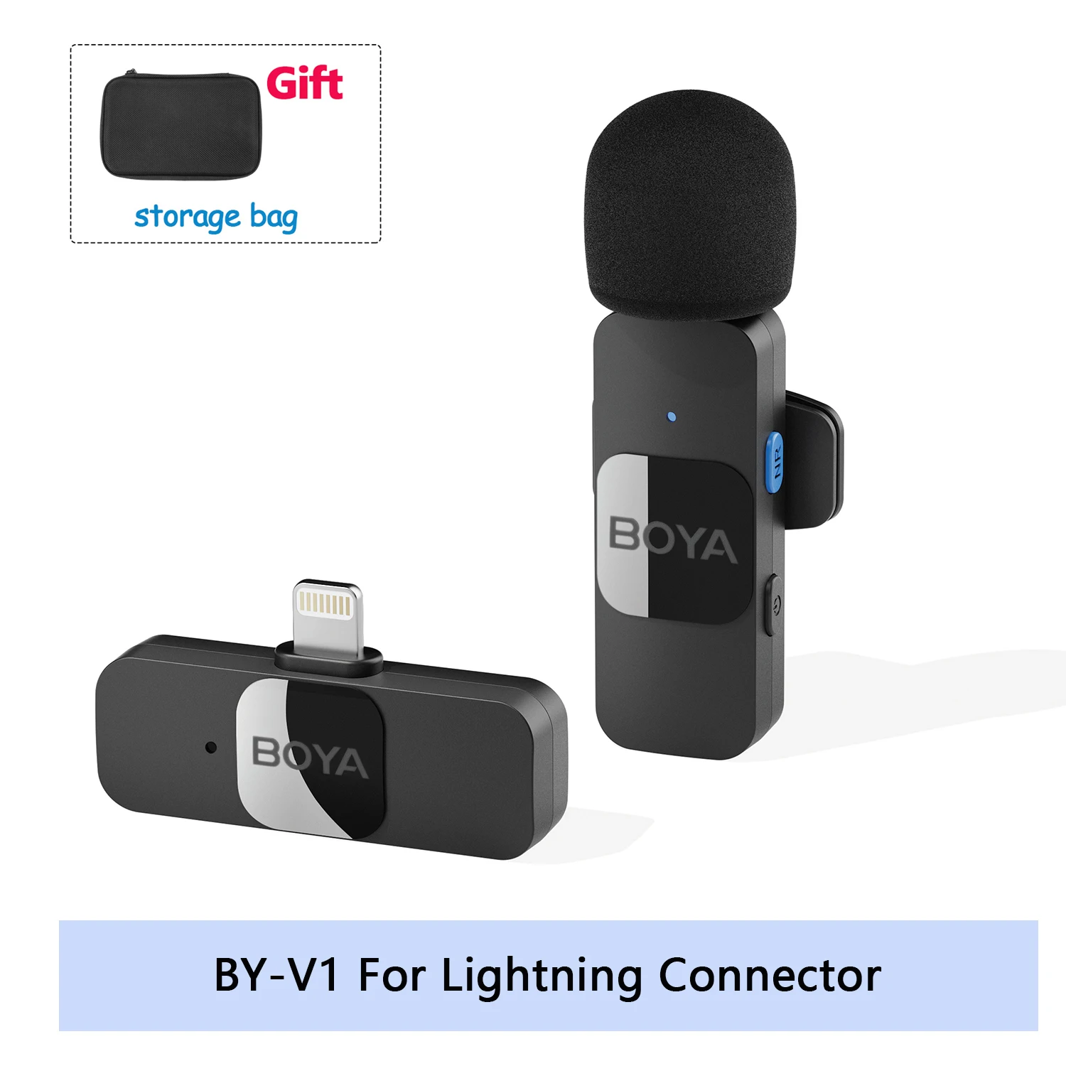 BOYA BY-V – Mini Microphone Lavalier professionnel sans fil, pour iPhone, iPad, Android, diffusion en direct, enregistrement de jeu, Interview, Vlog 10