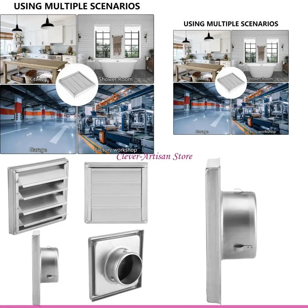 

E06B Алюминиевая вентиляционная решетка с современной крышкой для выпуска воздуха для бытовой вытяжки воздуха