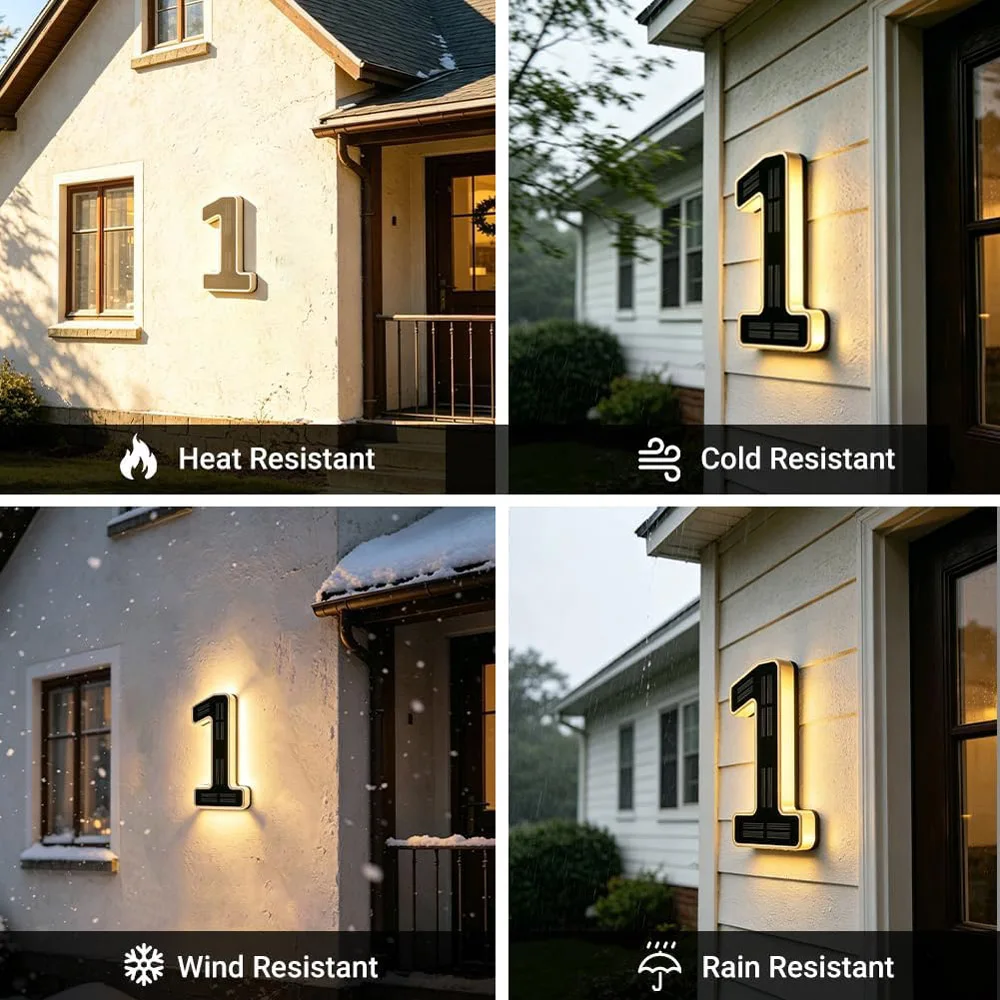Luz solar para número de casa - Lighting Decor House reseña y precio