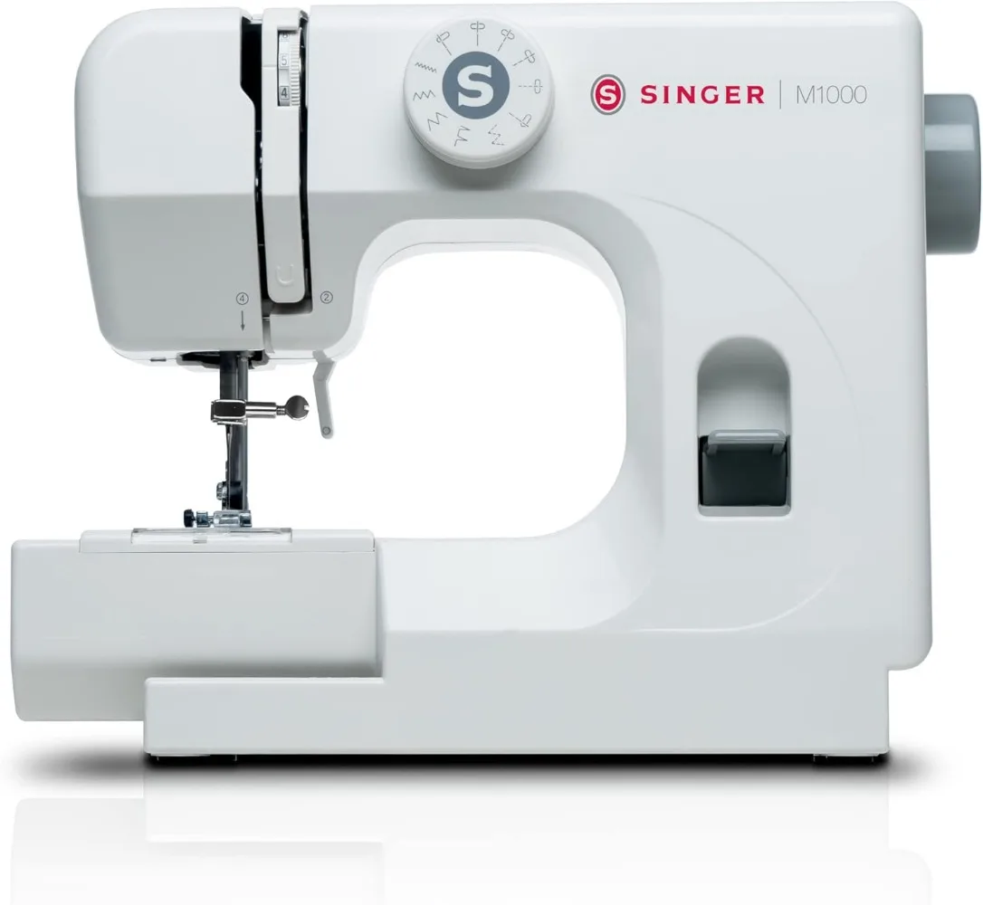 Lightweight & Portable Sewing Machine with 32 Stitch Applications, LED Light & Top Drop-in Bobbin for Hems | Great for Mending