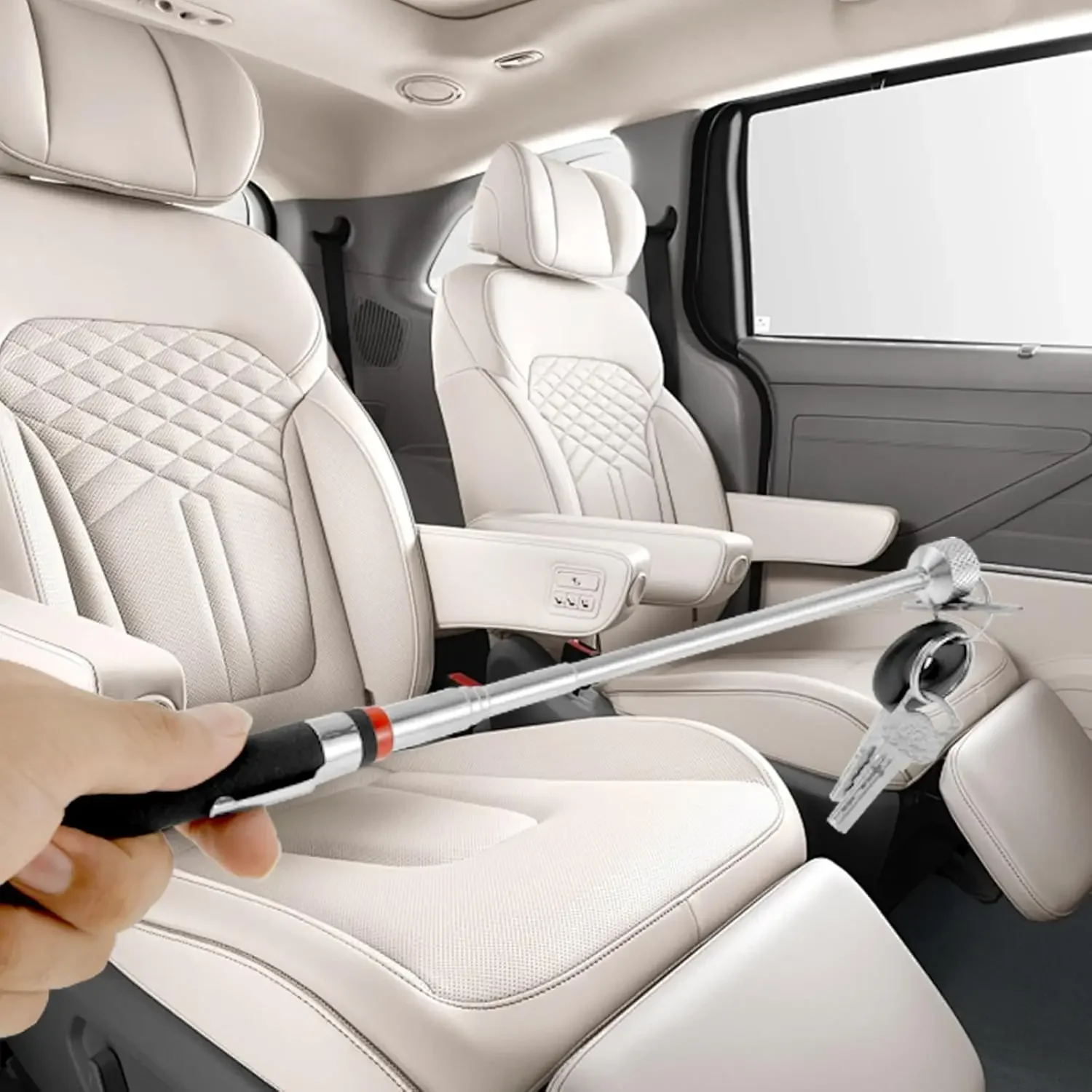 قلم مغناطيسي تلسكوبي محمول لأشغال المعادن أداة يدوية سعة مغناطيس لالتقاط براغي قابل للتعديل عصا قضيب الالتقاط