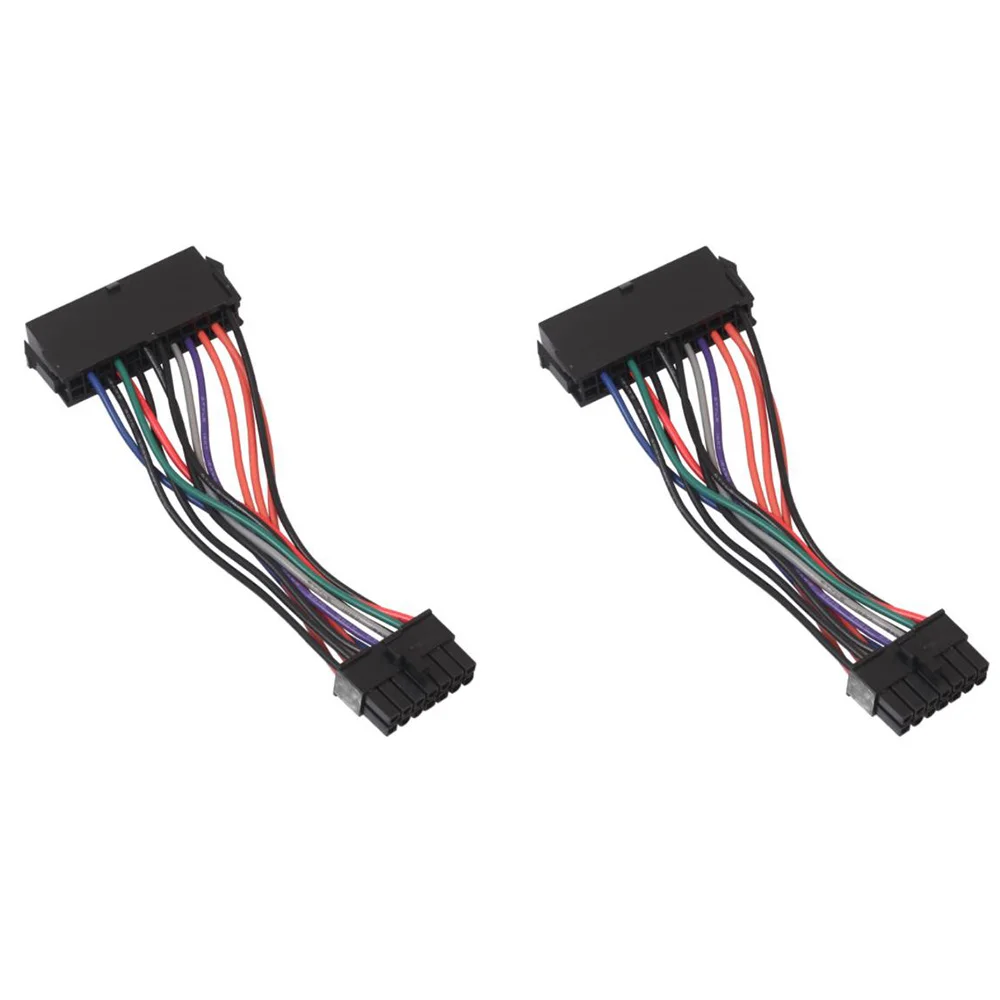 24 Pin to 14 Pin ATX PSU Main Power Adapter Cable for IBM Lenovo PCs and Servers(2-Pack)