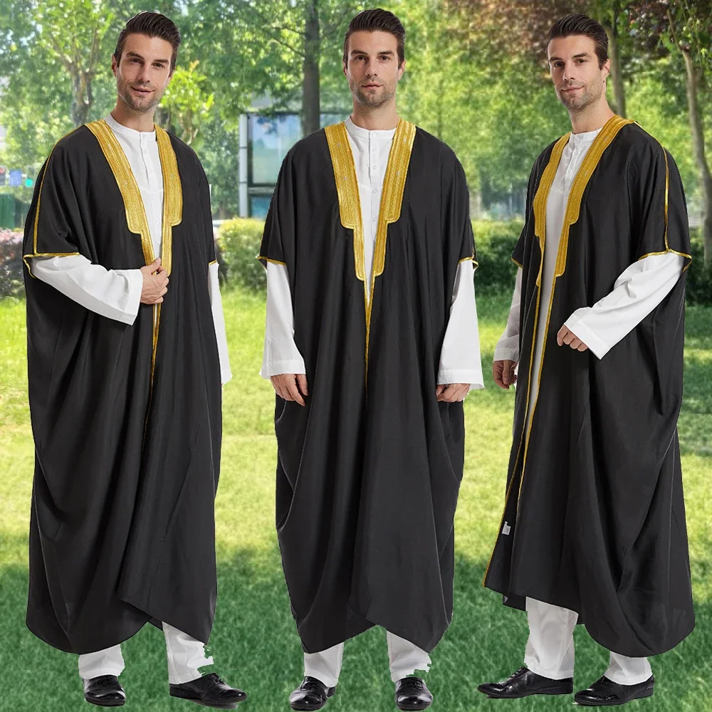 

Новая исламская одежда 2026: Мужская роба, мусульманское платье, кимоно, дидаша, дубайская/саудовская абайя, молитвенная абайя, кафтан, джубба, тобе, кафтан для Рамадана