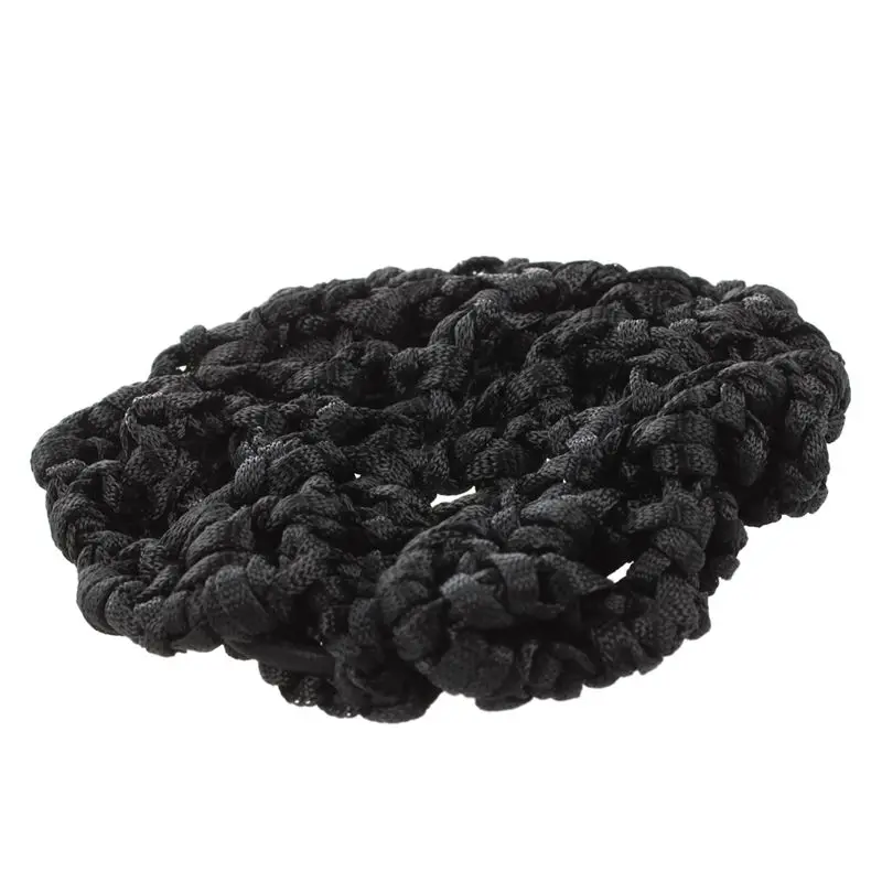 Tampas De Cabelo De Nylon Elástico, Hotel Garçonete Net, Ballet Bun, Snood Preto, Ornamento De Cabelo, 4 Pcs