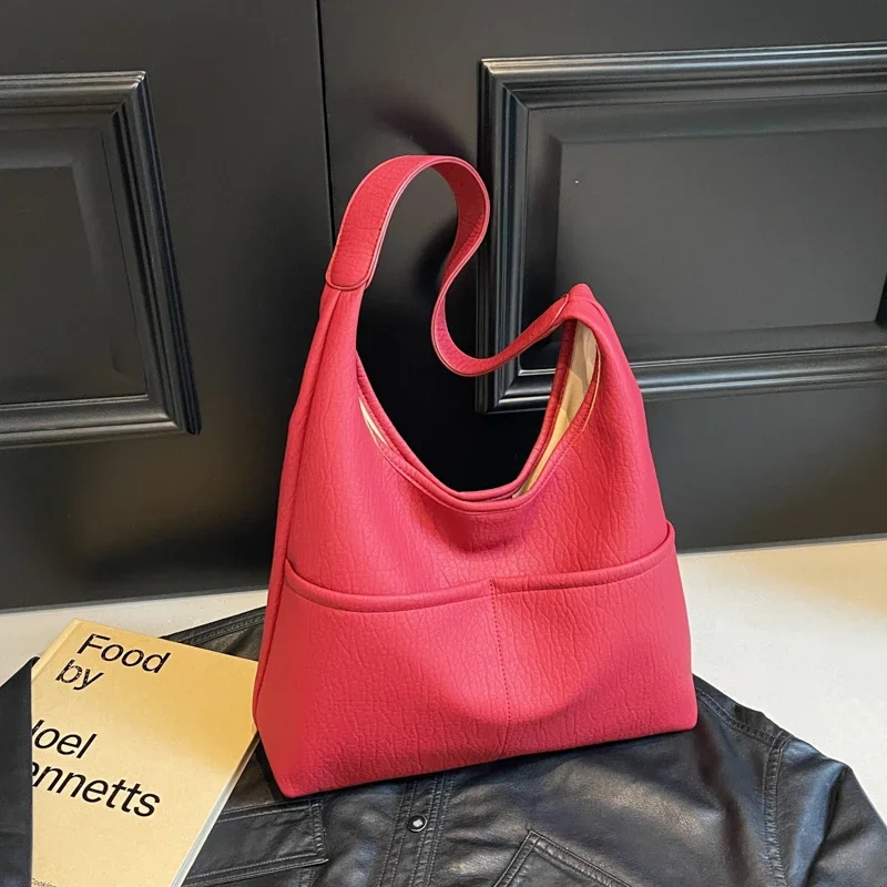 

Single Shoulder Bag for Women, Large Capacity, Autumn and Winter Fashionable Soft Leather Women's Crossbody Bag Bolso Crossbody