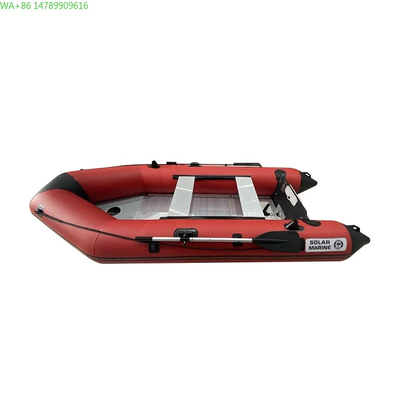 11.8ft PVC Solar Marine Inflatable Fishing Assault Boat Sport Yacht Thickened Kayak 20HP for Scuba Diving Drifting Sea Outboard