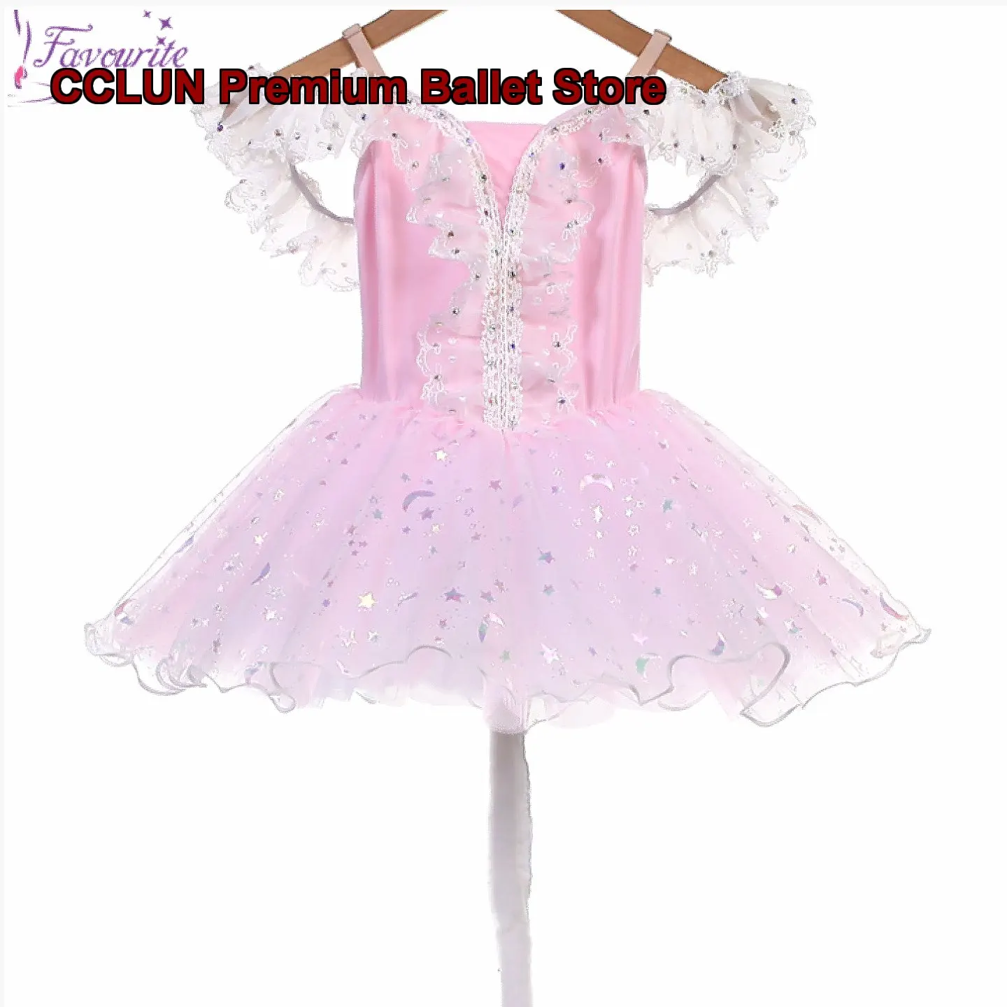 Toy Cat Variation Children's Dance Performance Costume Pink Professional Competition Performance Costume Kids