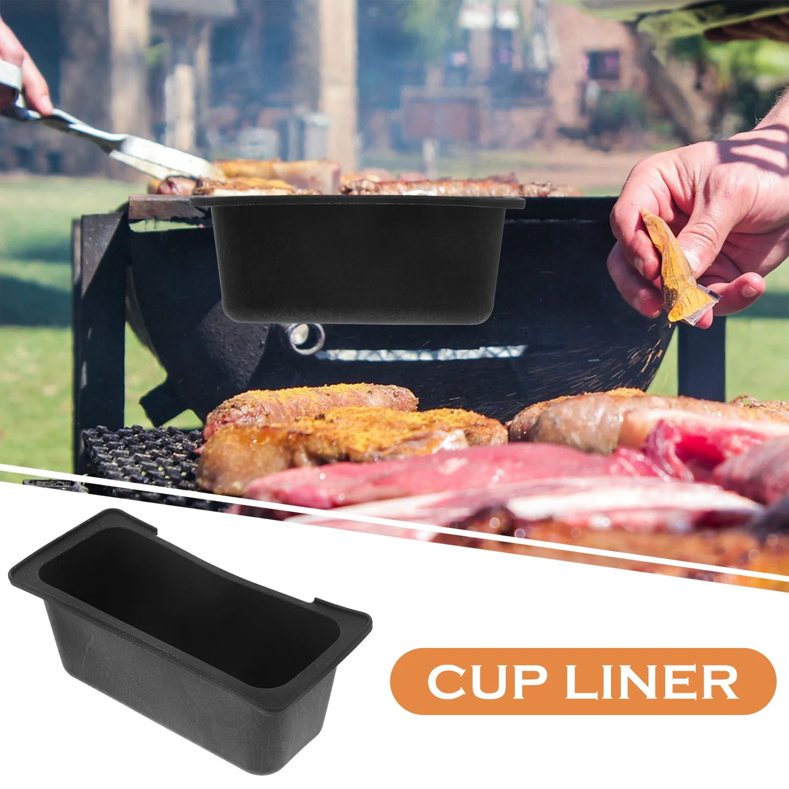 

Silicone Liner for Grease Catcher Outdoor Drip Pan Accessory Reusable Grill Oil Collector Camping Cooking Must Have Tool