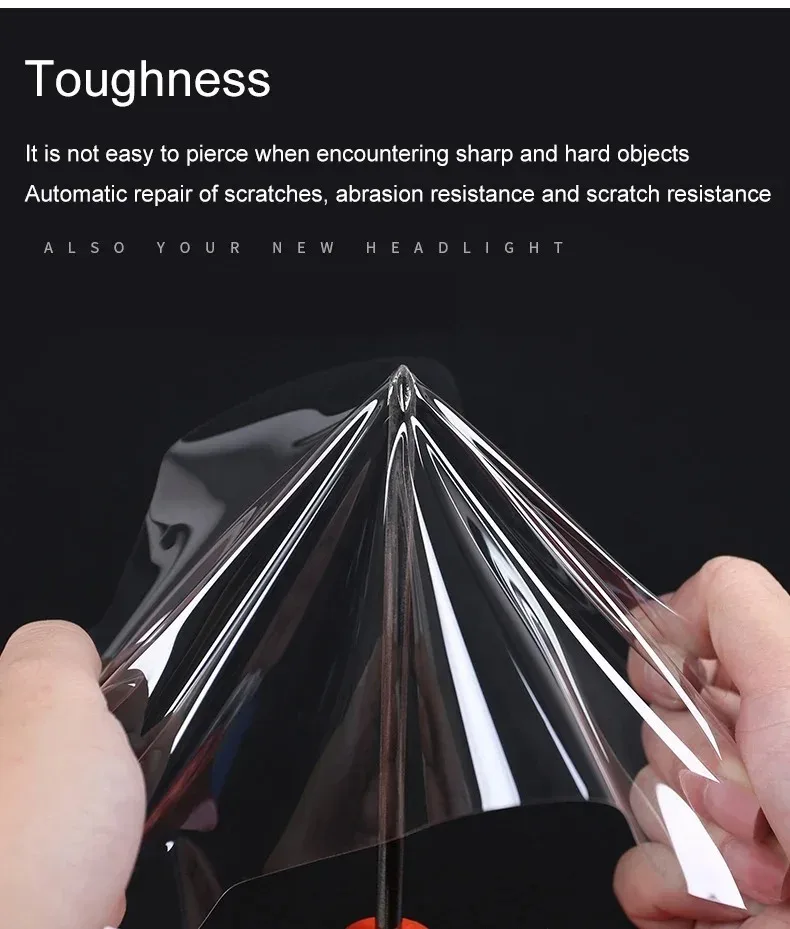 For Tesla Model Y Juniper 2025 TPU Blackened Headlight Taillight Protective Film New Model Y Black Color Changing Lamp Films