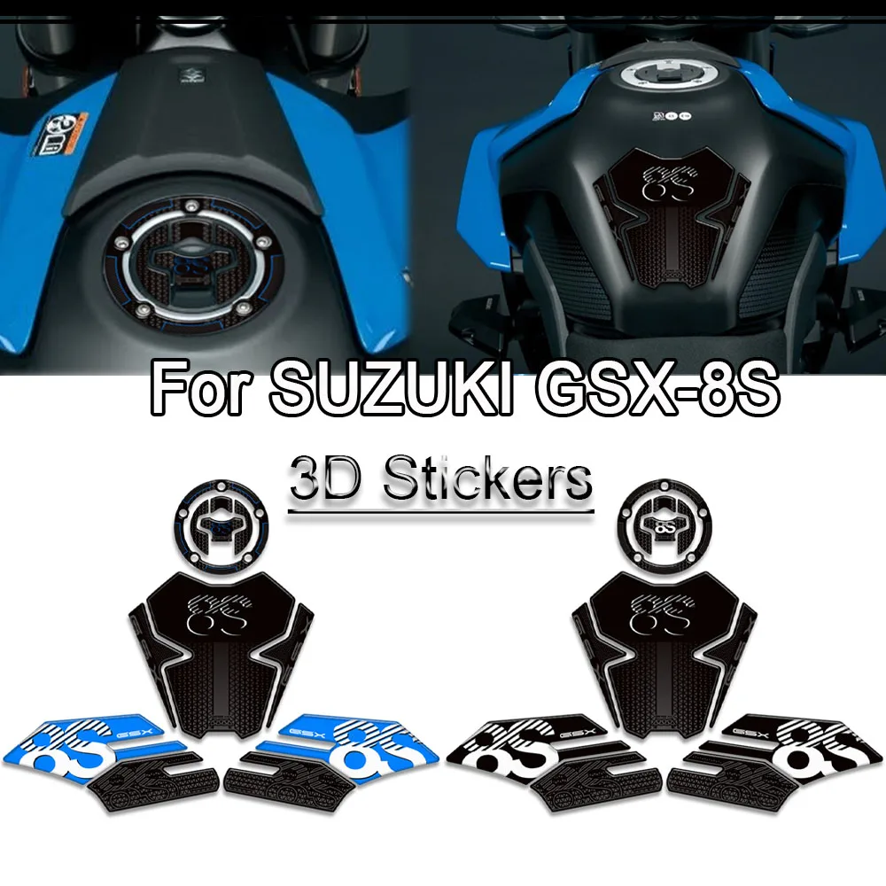 

Motorcycle For Suzuki GSX-8S GSX 8S GSX8S Protector Tank Pad Side Grips Gas Kit Knee 3D Stickers Decals Fairing Fender 2023-2025