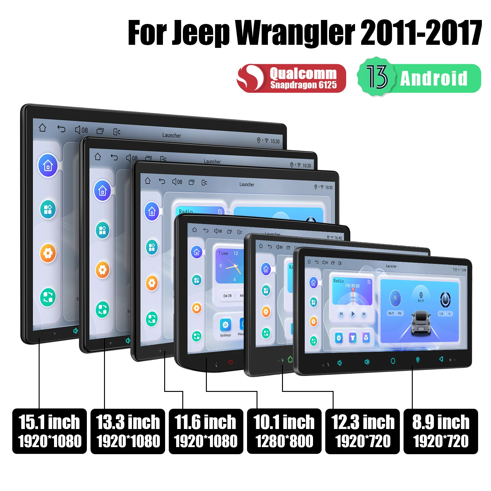 

Мультимедийный плеер JOYING, стерео-система на Android, 15,1 дюйма, 13,3 дюйма, 11,6 дюйма, 10,1 дюйма, для Jeep Dodge Chrysler