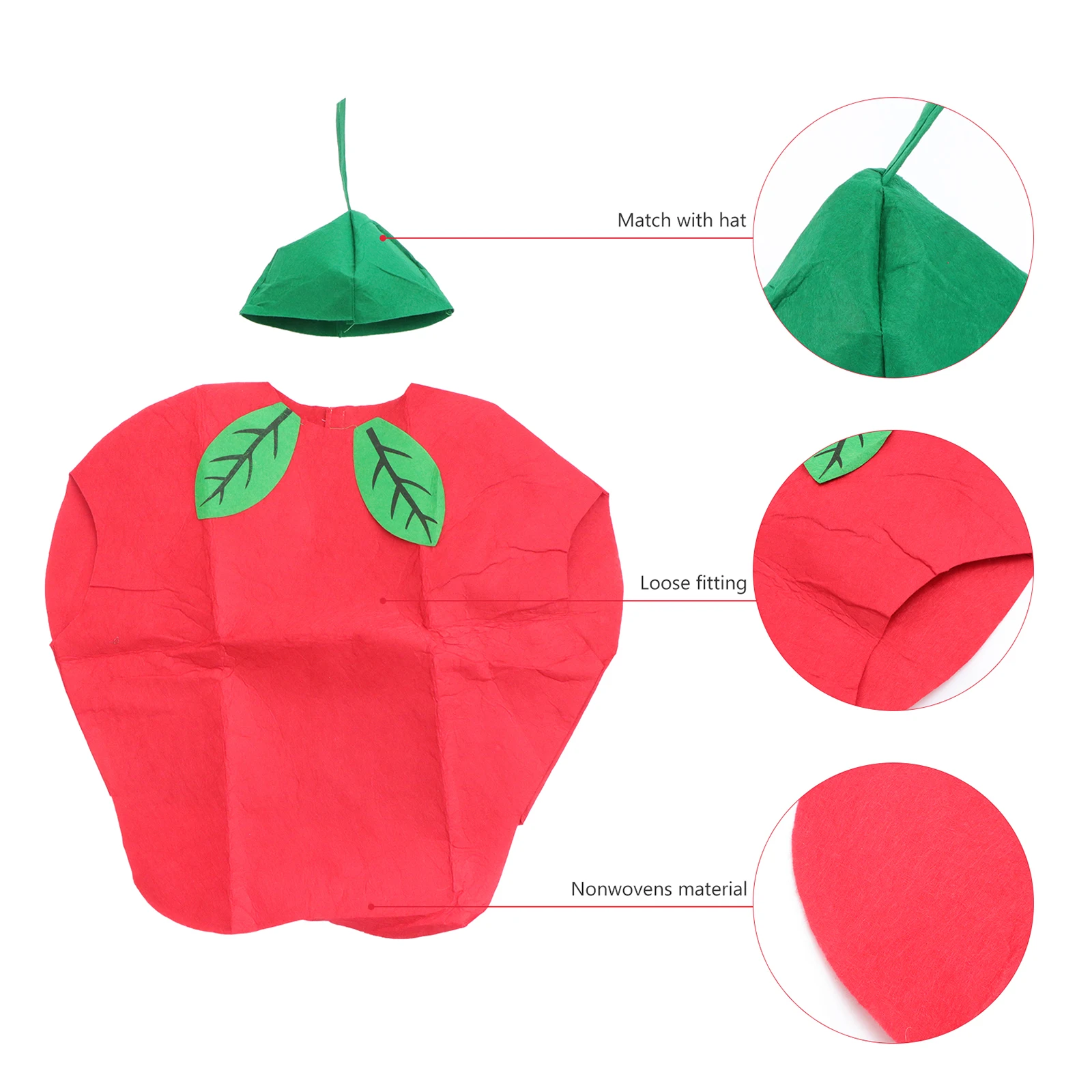 

Детская одежда Apple Service, карнавальный костюм с фруктами, детская праздничная одежда на Хэллоуин, удобная текстура, очаровательный дизайн, свободная посадка