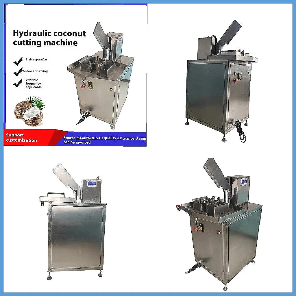 

Commercial Hydraulic Coconut Cutter Machine for Fast Splitting & Halving, Efficient Coconut Opening & Water Intake