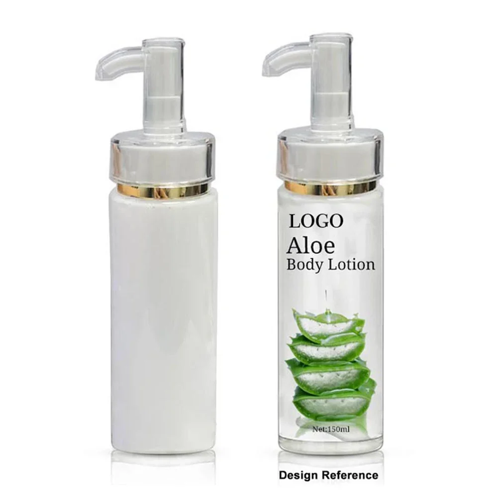 150ml Foundation Private Label Aloe Vera Body Lotion Custom Logo Plant Organic Refresh Skin Lotions Moisture Makeup Skins Care