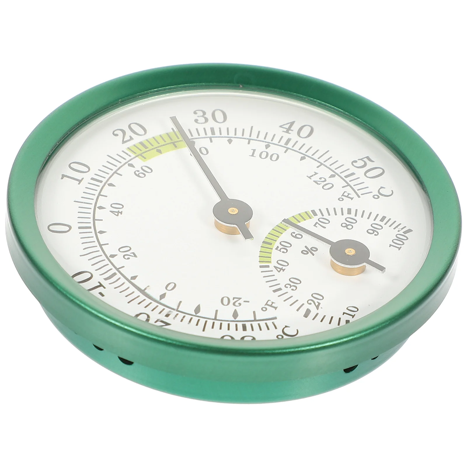 

Decoration Thermometer Temperature Indicator Hygrometer Outdoor Garden Dial Durable Sauna Humidity Gauge Green