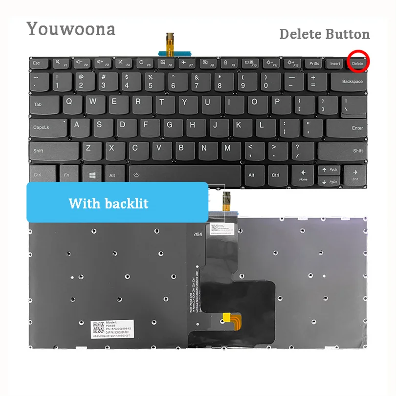 New ORIGINAL Laptop Keyboard For LENOVO V14-IWL V14-IIL V14-IKB V14-ADA V14-ARE E41-50