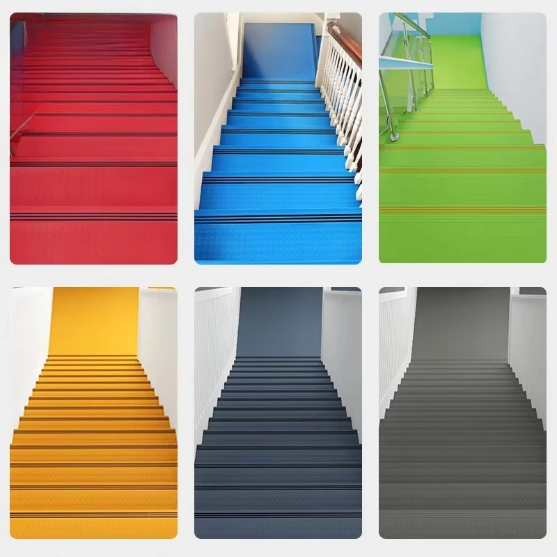 Flexible, non-slip stair treads L-shaped outdoor non-slip stair treads, non-slip stair trim