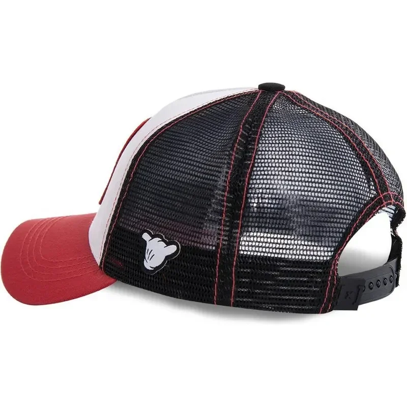Kawaii Mickey Trucker Cap Mesh Back Baseball Hat Adjustable Cartoon Donald Duck Hip Hop Sun Protection Outdoor Streetwear Gifts view 5