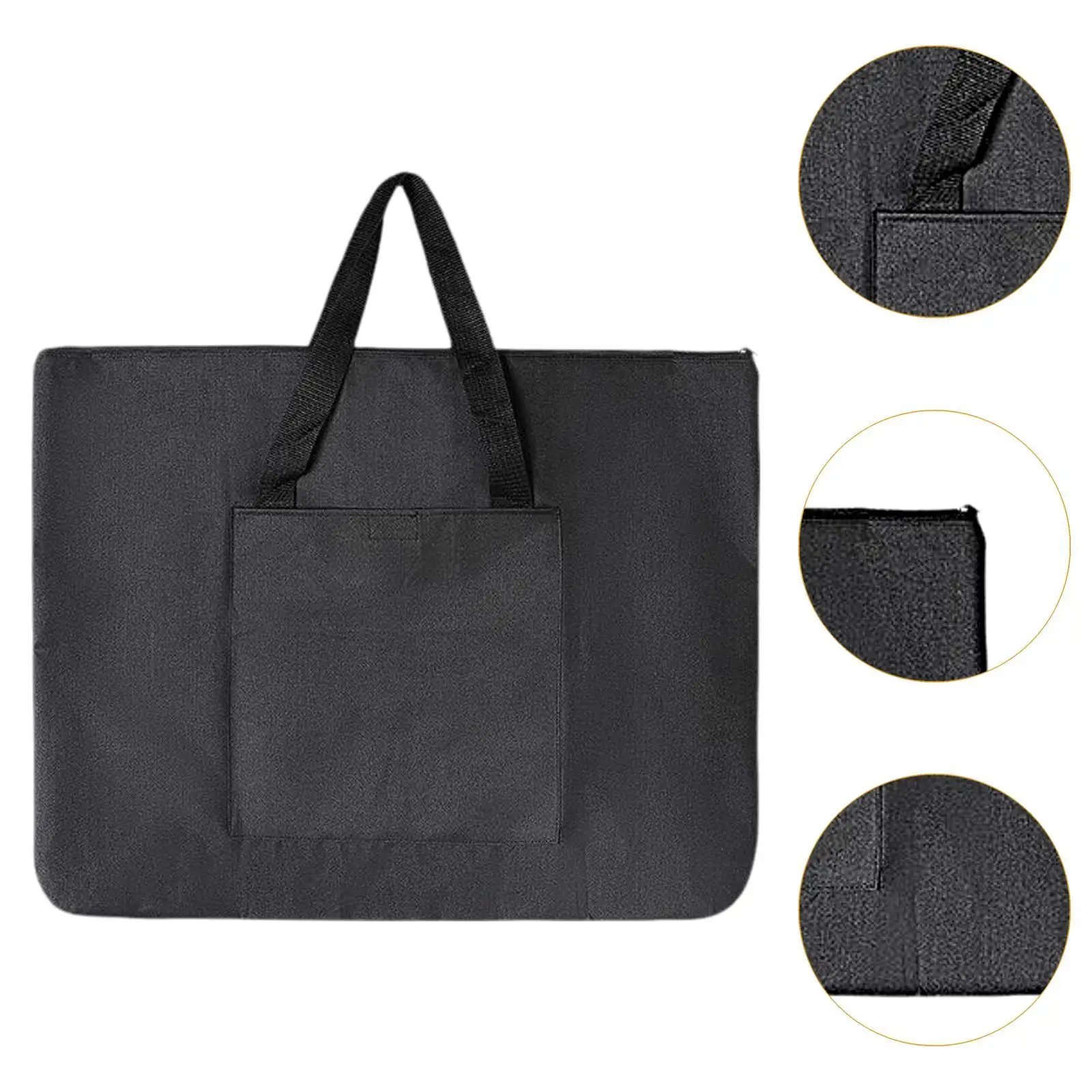 حقيبة محفظة فنية مع مقبض حقيبة حمل فنية متعددة الأغراض لرسم الملصقات ورسم الفنان ووضع العمل الفني